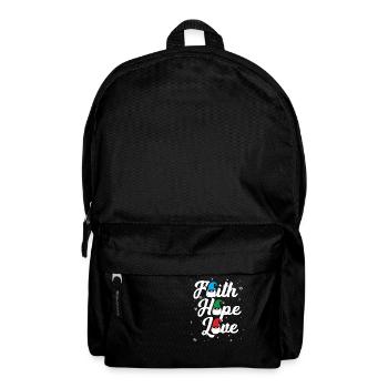 Religieuse Famille Foi Espoir Amour Noël Gnome - Sac à dos - noir - Devant