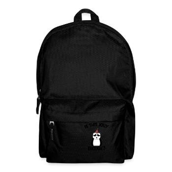 Ist dieses lustige Panda-Weihnachtslicht lustig genug? - Rucksack - Schwarz - Vorne
