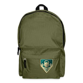 Dumbbell Logo - Backpack - olive green - Front