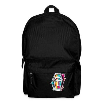 Sarg / Letzte Ruhestätte / Erde / Bestattung - Rucksack - Schwarz - Vorne
