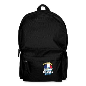 France Cruise Squad Family Vacation Trip - Backpack - black - Front