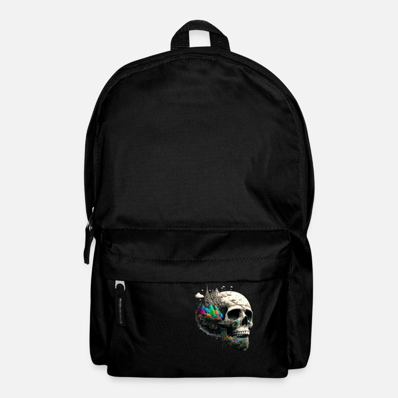 Colorful Skull - Backpack - black