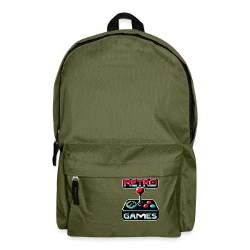 Retro Games Passion - Sac à dos - vert olive - Devant