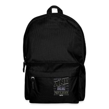 Anonyme Attendez-nous idée cadeau - Sac à dos - noir - Devant