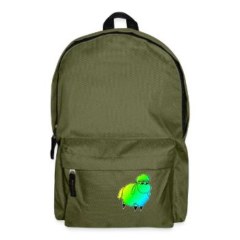 Wolly Sheeeepling Retro wave - Rucksack - Olivgrün - Vorne