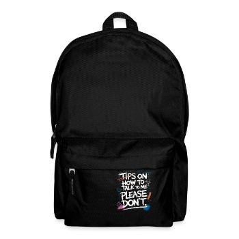 Introverti et sans conversation - Sac à dos - noir - Devant