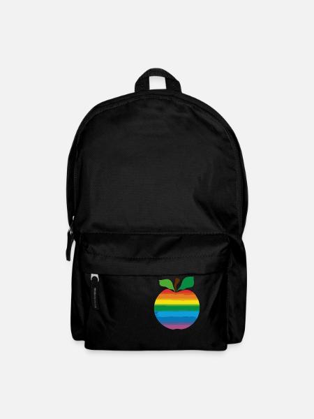 Apfel - Rucksack - Schwarz
