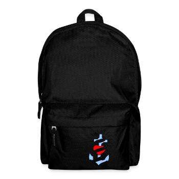 Glaube Liebe Hoffnung tall colored - Rucksack - Schwarz - Vorne