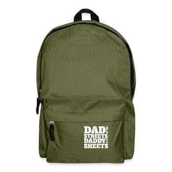 Papa coquin dans les rues Papa dans les draps - Sac à dos - vert olive - Devant