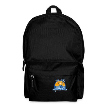 I Need To Be Seahabilitated Wrightsville Beach - Rucksack - Schwarz - Vorne