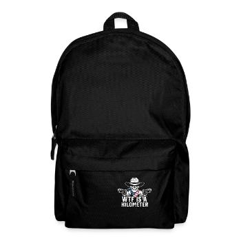 WTF est un squelette de mème grunge Internet d’un kilomètre - Sac à dos - noir - Devant