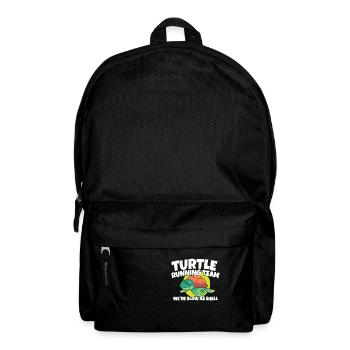 Funny Marathon Turtle Running Team We're Slow As - Backpack - black - Front