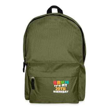 Bruh c’est mon 29e anniversaire vingt-neuvième anniversaire - Sac à dos - vert olive - Devant