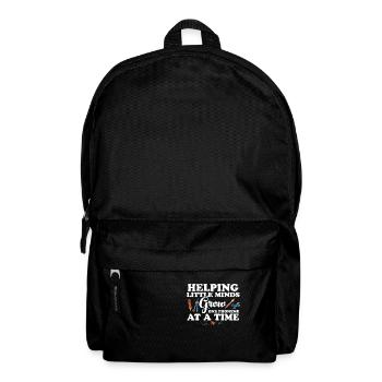 Helping Little Minds Grow One Phonemes At A Time - Backpack - black - Front