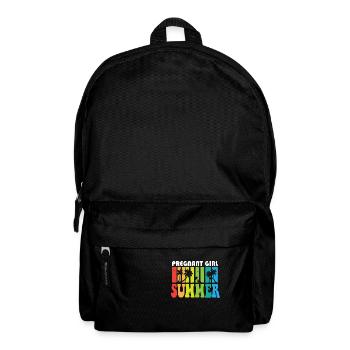 Pregnant Girl Summer Baby Announcement Pregnancy - Backpack - black - Front