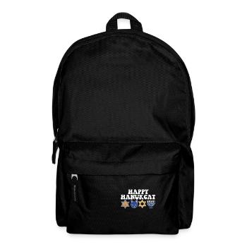 Jewish Hanukkah Hanukcat Star Of David Menorah - Backpack - black - Front