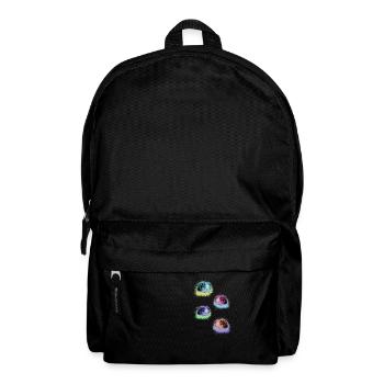 guinea pig,graffiti,painting,colorful,pop-art - Backpack - black - Front
