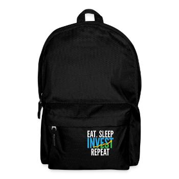 Investment Investor I Trading Eat Sleep Invest - Backpack - black - Front