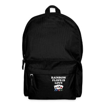 Rainbow Flops est Love Gambler Poker Gambling - Sac à dos - noir - Devant