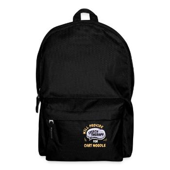 Fournir une orthophonie pour Cart Noodle Funny - Sac à dos - noir - Devant