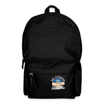 Not Estonian But Supportive Country Traveler - Backpack - black - Front