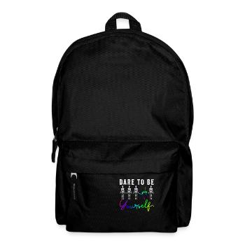 Drapeau arc-en-ciel I Défilé du mois de la fierté LGBT J’ose - Sac à dos - noir - Devant