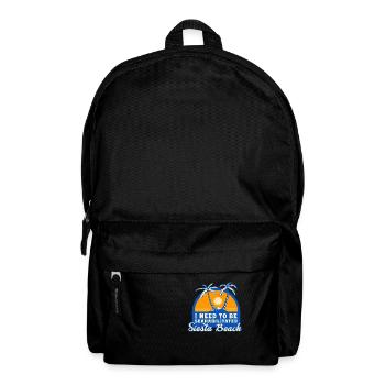 I Need To Be Seahabilitated Siesta Beach Summer - Backpack - black - Front