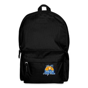 J’ai besoin d’être séahabilité Orange Beach été - Sac à dos - noir - Devant