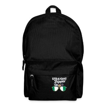 Straight Trippin' Nigeria Vacation Tour Travel - Backpack - black - Front
