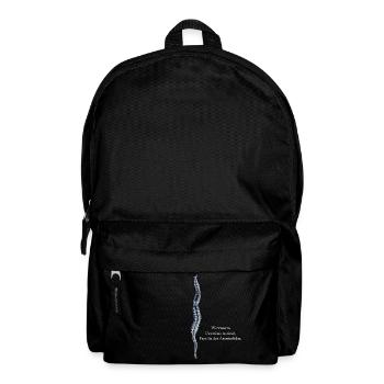 Wattwurm hell - Rucksack - Schwarz - Vorne