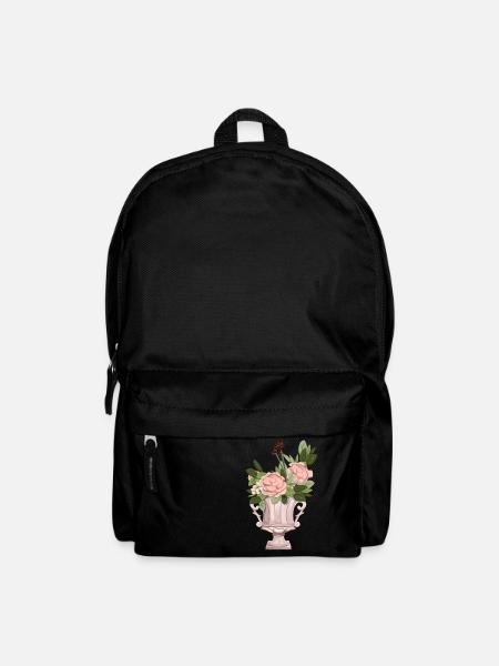 Rosensträussen - Rucksack - Schwarz