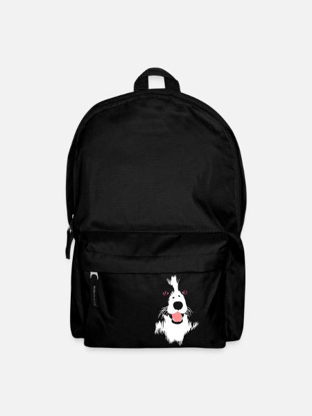 Facing Dog - Backpack - black