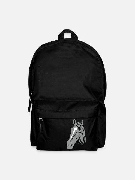 Pferdekopf - Rucksack - Schwarz