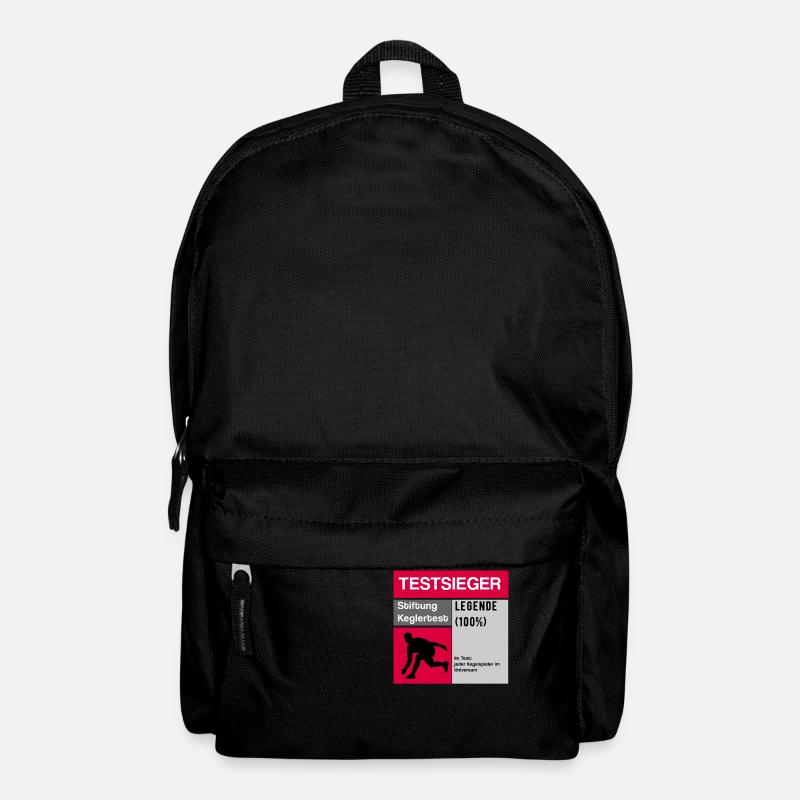 Testsieger Kegel Legende kegeln Geschenkidee - Rucksack - Schwarz