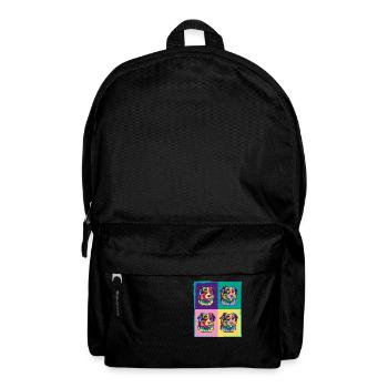 Dog Lover I Pop Art Miniature American Shepherd - Backpack - black - Front