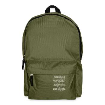 Quote - Backpack - olive green - Front