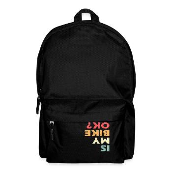 Biker T-Shirt - IS MY BIKE OK? - Backpack - black - Front