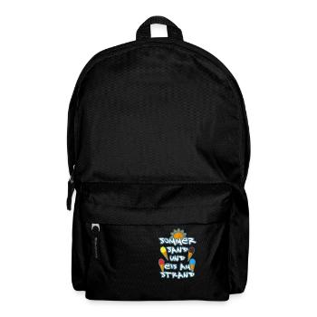 Eis essen im Sommer am Strand - Rucksack - Schwarz - Vorne