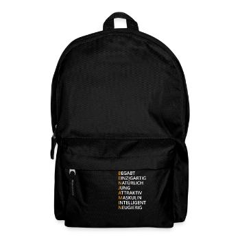 Benjamin Name Geschenk - Rucksack - Schwarz - Vorne