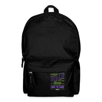 write drive writing article birthday author joke - Backpack - black - Front