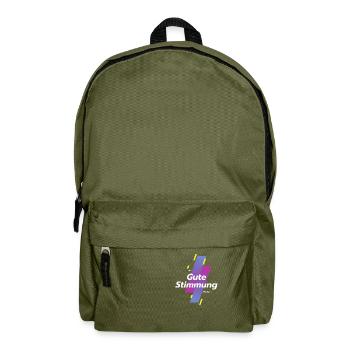 gute stimmung - Rucksack - Olivgrün - Vorne