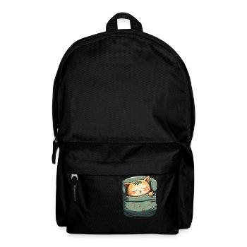 Cadeau de sommeil pour chat Kawaii - Sac à dos - noir - Devant