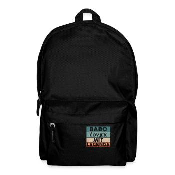 Babo Bosnien Vater Bosnischer Papa Balkan Bosna - Rucksack - Schwarz - Vorne