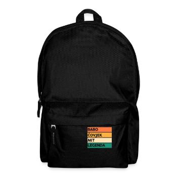 Babo Bosnien Vater Bosnischer Papa Balkan Bosna - Rucksack - Schwarz - Vorne