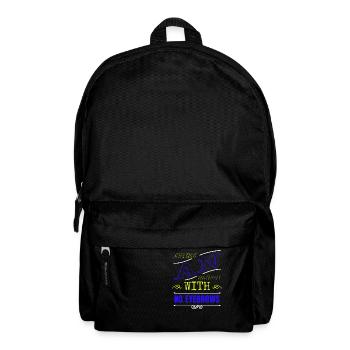 electricians love funny sayings present idea - Backpack - black - Front