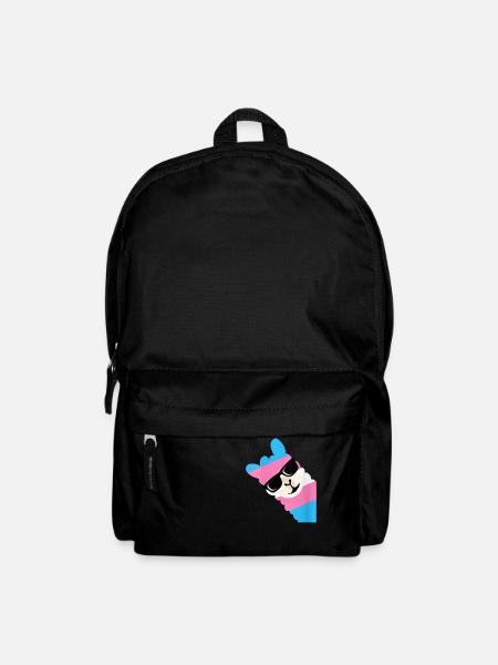 Womens Funny Say Gay Llama Sunglasses - Backpack - black