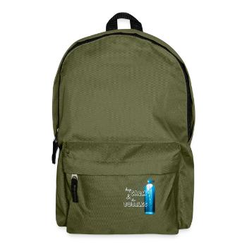 Restez calme et soufflez des bulles. Pour les plongeurs! - Sac à dos - vert olive - Devant