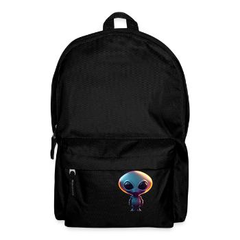 Joyeux Halloween mignon extraterrestre effrayant drôle effrayant - Sac à dos - noir - Devant
