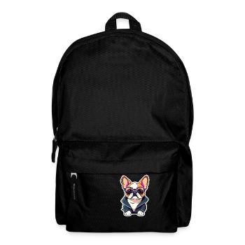 Französische Bulldogge Hund Illustration - Rucksack - Schwarz - Vorne