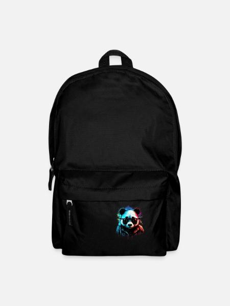 Futuristic panda - Backpack - black